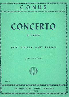 Concerto e minor&nbsp;&nbsp;for violin and piano&nbsp;&nbsp;