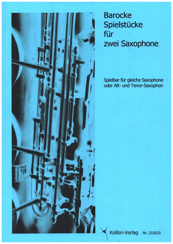 Barocke Spielstücke Band 1  für 2 Saxophone (AA/AT)  