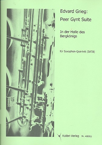 In der Halle des Bergkönigs  für 4 Saxophone (SATB)  