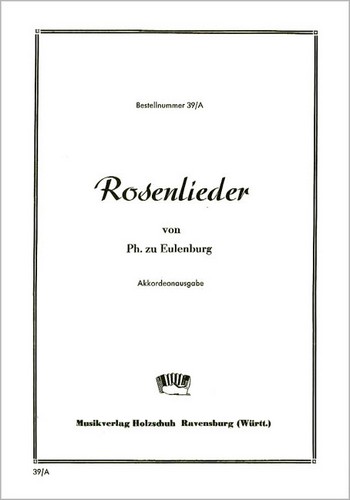 Rosenlieder&nbsp;&nbsp;für Akkordeon (2 Akkordeons)&nbsp;&nbsp;