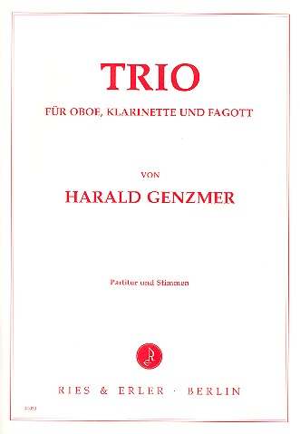 Trio für Oboe, Klarinette und  Fagott,   Partitur und Stimmen  