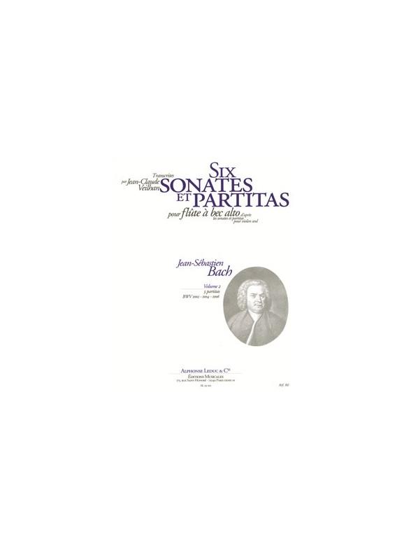 6 sonates et partitas vol.2 (nos.4-6)&nbsp;&nbsp;pour flûte à bec alto seule&nbsp;&nbsp;