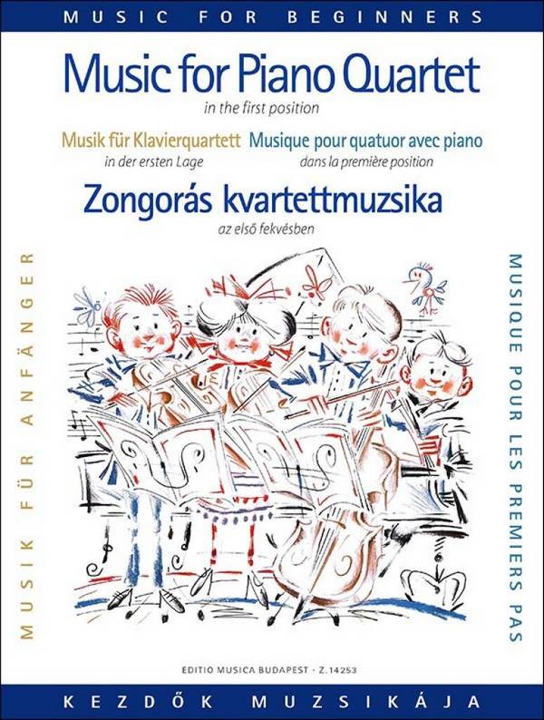 Musik für Klavierquartett für Anfänger&nbsp;&nbsp;für Klavier, Violine, Viola (Violine)&nbsp;&nbsp;und Violoncello,  5 Stimmen