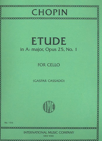 Etude A Flat Major Op.25,1  for cello  