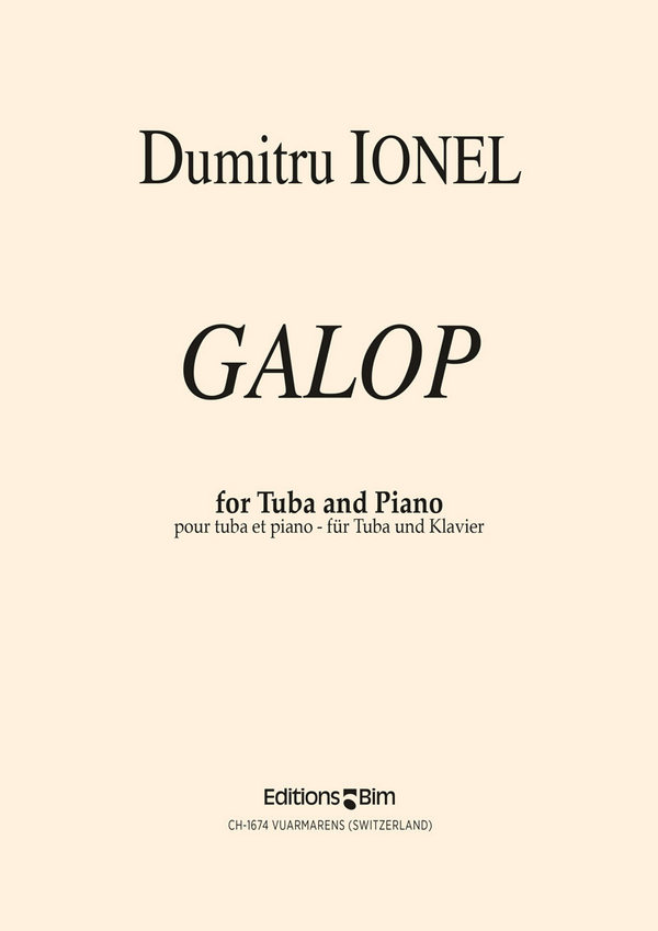 Galop for tuba and piano&nbsp;&nbsp;&nbsp;&nbsp;