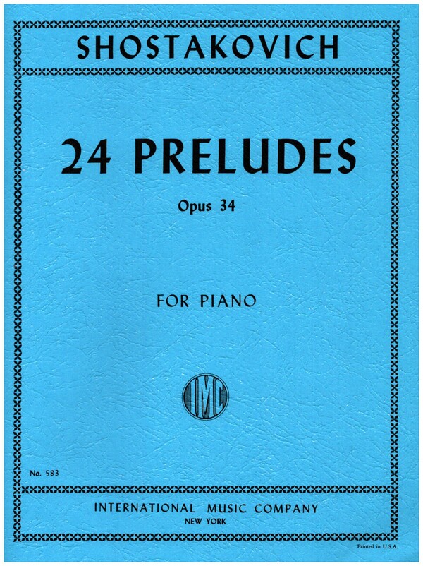24 preludes op.34  for piano  