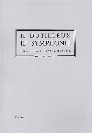 Symphonie no.2  pour orchestre  partition miniature