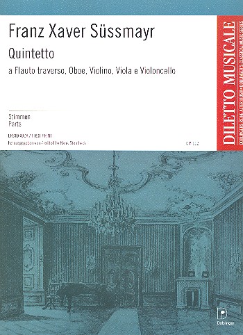 Quintett D-Dur&nbsp;&nbsp;für Flöte, Oboe, Violine, Viola und Violoncello&nbsp;&nbsp;Stimmen