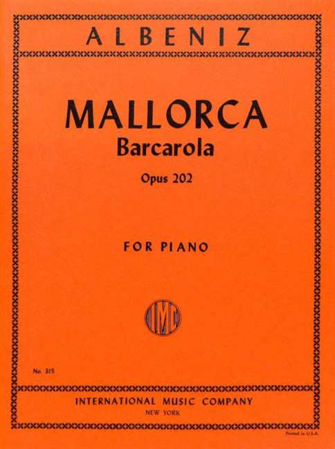 Mallorca barcarola op.202  for piano  