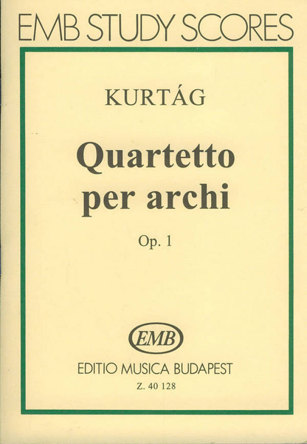 Streichquartett op.1  Studienpartitur  