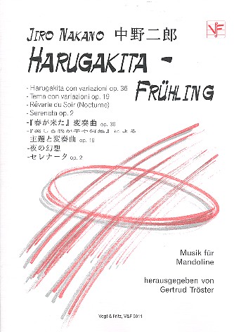 Harugakita - Frühling  für Mandoline  