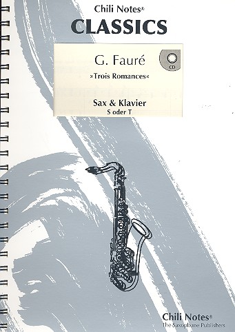 3 Romances (+CD) für Saxophon (S/T)  und Klavier  