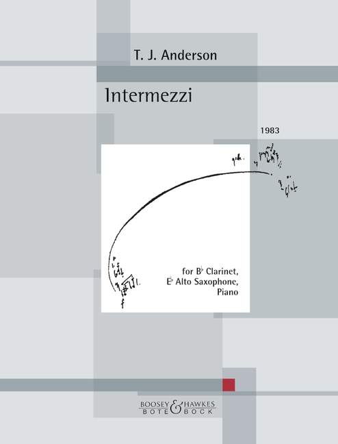 Intermezzi (1983)  for clarinet in b eb alto saxophone and piano  