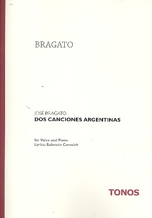 2 canciones argentinas  für Gesang und Klavier  