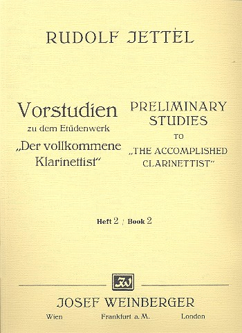Vorstudien Band 2 für Klarinette  zu dem Etüdenwerk  Der Vollkommene Klarinettist