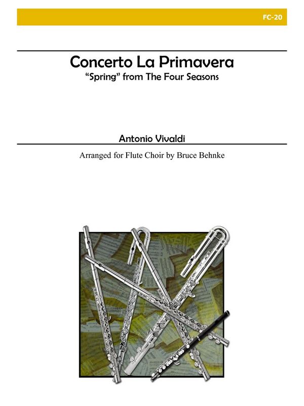 Concerto La primavera for flute&nbsp;&nbsp;ensemble (solo + 6 flutes)&nbsp;&nbsp;score and parts
