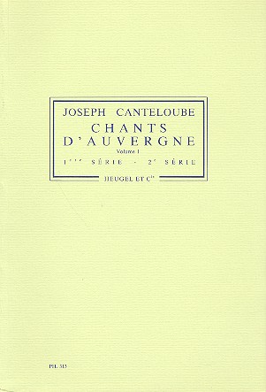 Chants d'Auvergne vol.1 (serie 1+2)&nbsp;&nbsp;&nbsp;&nbsp;partition d'orchestre