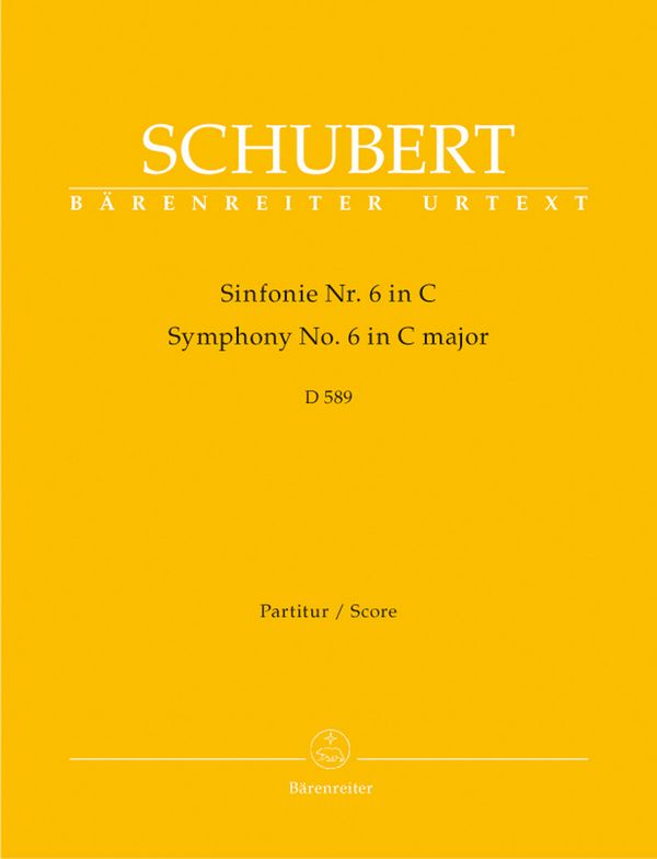 Sinfonie C-Dur Nr.6 D589&nbsp;&nbsp;für Orchester&nbsp;&nbsp;Partitur