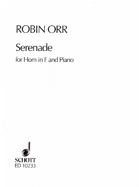 Serenade&nbsp;&nbsp;for horn in F and piano&nbsp;&nbsp;
