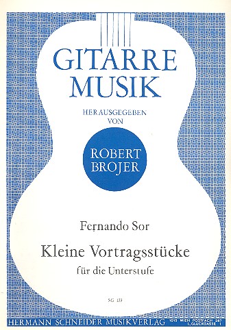 Kleine Vortragsstücke für die&nbsp;&nbsp;Unterstufe für Gitarre&nbsp;&nbsp;
