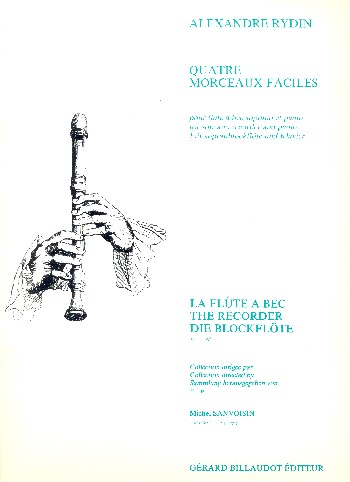 4 morceaux faciles  pour flûte à bec soprano et piano  
