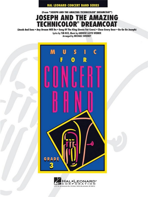 Joseph and the amazing technicolor dreamcoat:&nbsp;&nbsp;for concert band&nbsp;&nbsp;score and parts