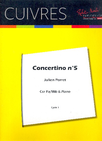 Concertino no.5&nbsp;&nbsp;pour cor en fa  et piano  (facile)&nbsp;&nbsp;