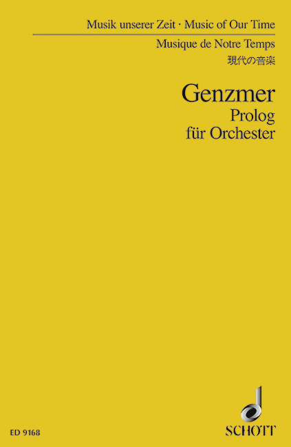 Prolog GeWV 109  für Orchester  Studienpartitur
