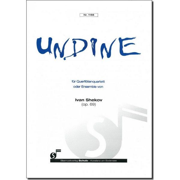 Undine op.69 für 4 Flöten  (Flötenensemble)  Partitur und Stimmen