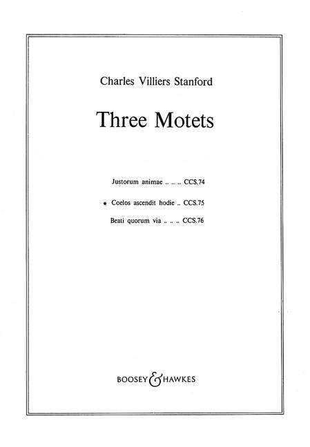 Drei Motetten op. 38/2 CCS 75&nbsp;&nbsp;für gemischter Chor (SATB/SATB) a cappella&nbsp;&nbsp;Chorpartitur