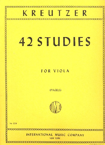 42 Studies  for viola solo  