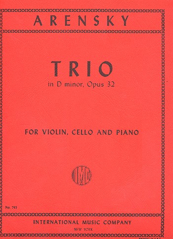 Trio d minor op.32  for violin, cello and piano  parts