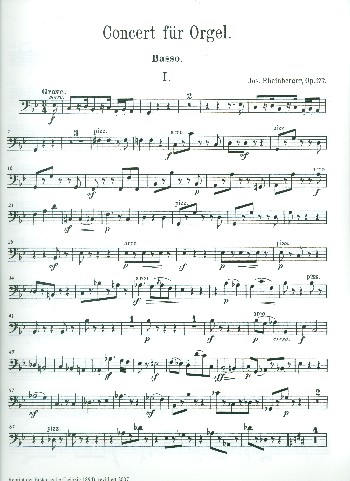 Konzert g-Moll Nr.2 op.177&nbsp;&nbsp;für Orgel und Orchester&nbsp;&nbsp;Kontrabass