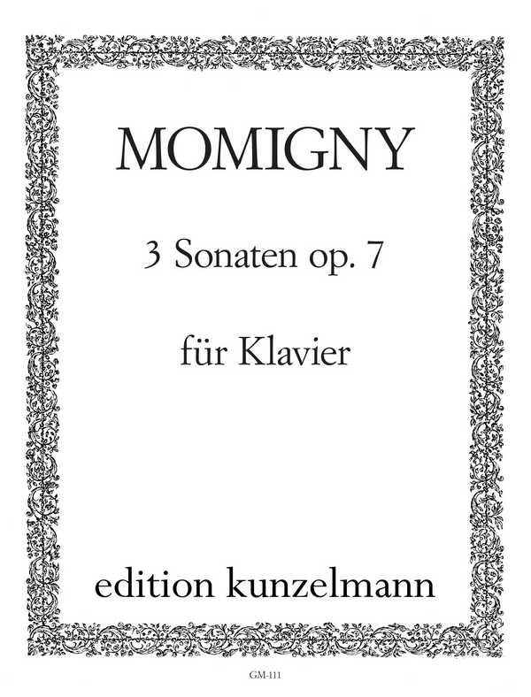 3 Sonaten op.7  für Klavier  