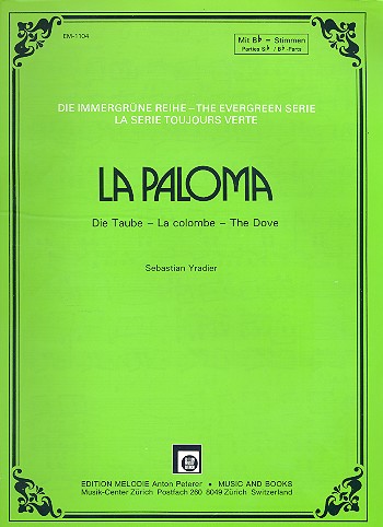 La Paloma für Akkordeon oder  Klavier  