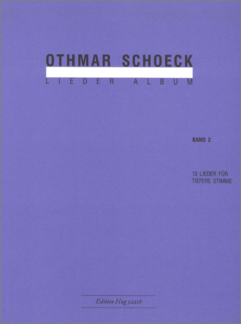 Liederalbum Band 2 13 Lieder für  tiefere Singsstimme und Klavier  