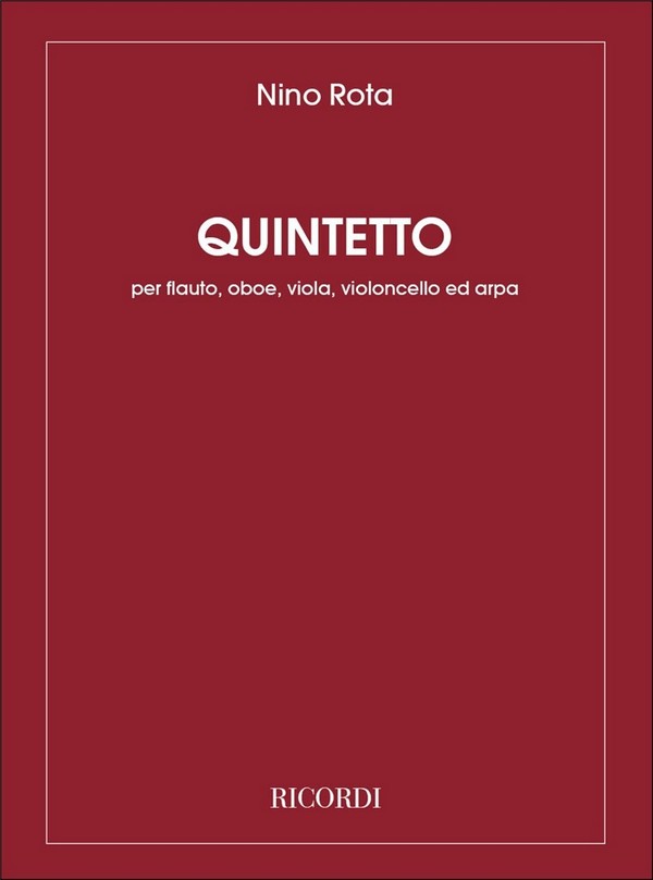 Quintetto per flauto, oboe, viola  violoncello e arpa  Stimmen