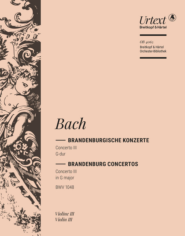 Brandenburgisches Konzert G-Dur Nr.3 BWV1048&nbsp;&nbsp;für Streicher&nbsp;&nbsp;Violine 3