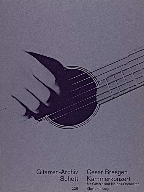 Kammerkonzert&nbsp;&nbsp;für Gitarre und Kammerorchester&nbsp;&nbsp;Klavierauszug (KOVATS, ED.)