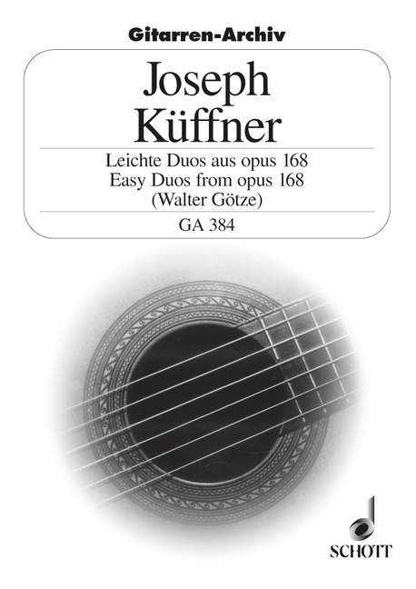 Leichte Duos op.168  für 2 Gitarren  Götze, Walter, ed.