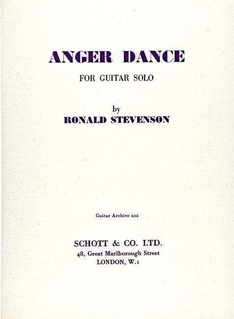 Anger Dance  for guitar  