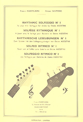 Solfège rythmique vol.1: a jouer  avec le solfège pour batterie de  Dante Agostini (Violin- und Bassschlüssel)