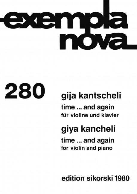 Time and again  für Violine und Klavier  