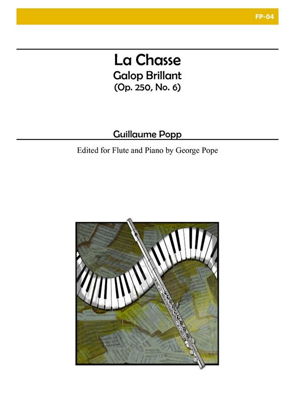 La chasse op.250,6 Galop brillant  for flute and piano  