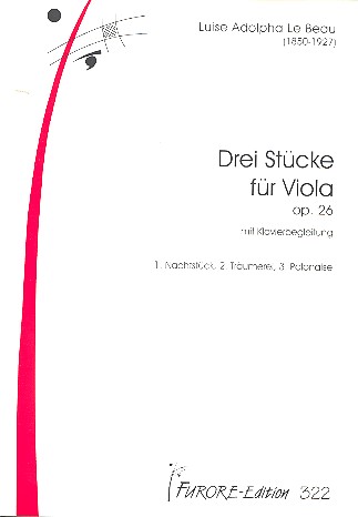 3 Stücke op.26  für Viola und Klavier  