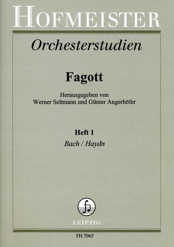 Orchesterstudien Band 1: Bach und Haydn&nbsp;&nbsp;für Fagott&nbsp;&nbsp;