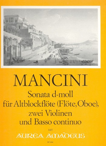 Sonate d-Moll für Altblockflöte,  2 Violinen und Bc  