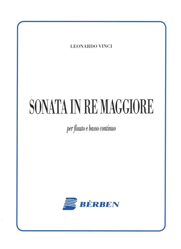 Sonata re maggiore per flauto e bc&nbsp;&nbsp;&nbsp;&nbsp;