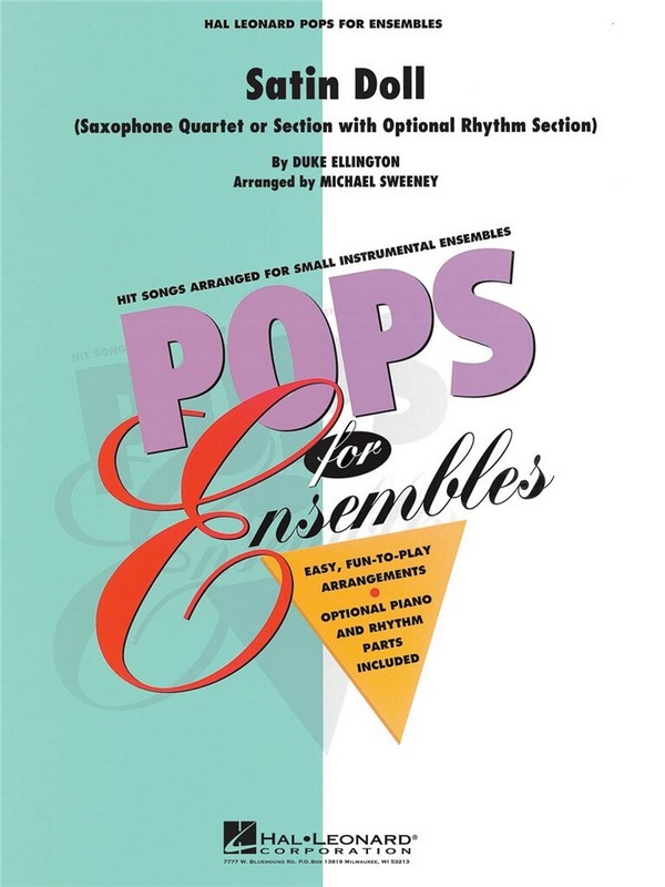 Satin Doll for 4 saxophones (AATB)  and rhythm section  