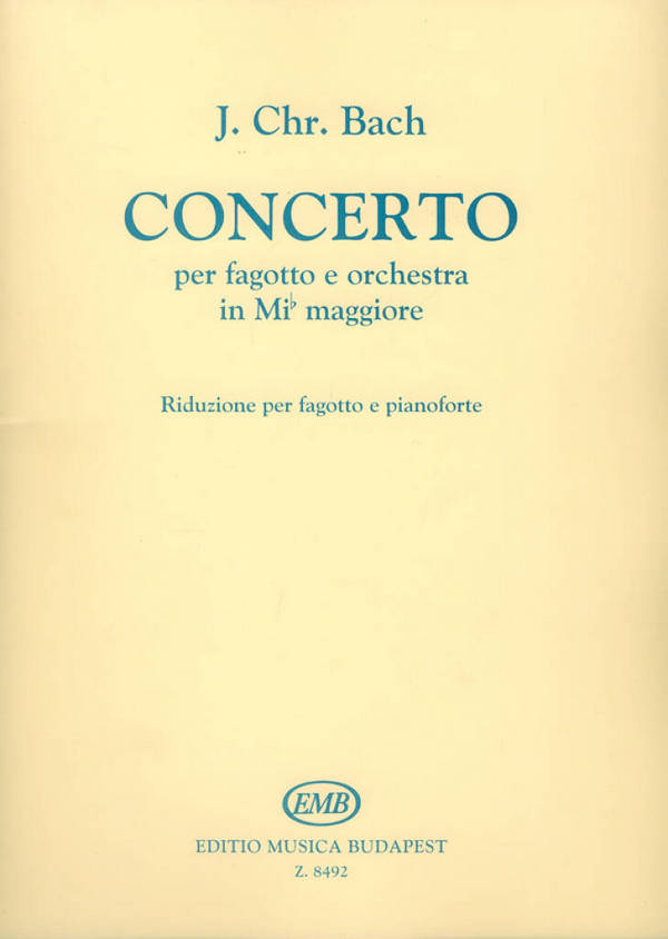 Konzert Es-Dur für Fagott und  Orchester für Fagott und Klavier  